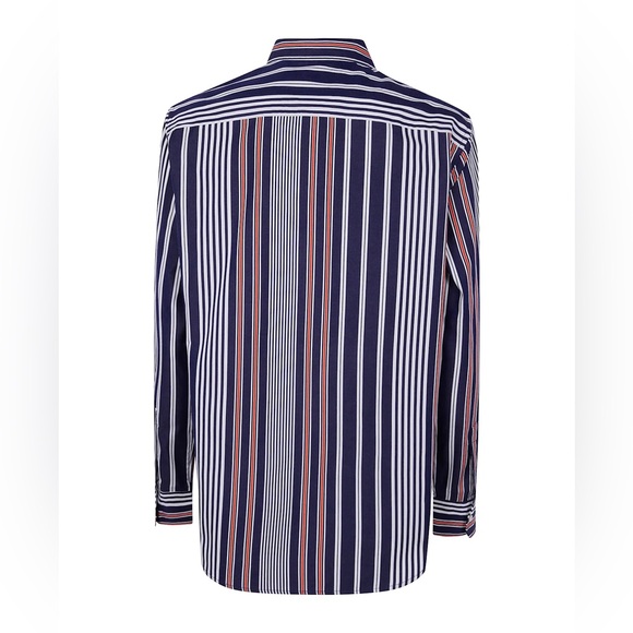 NWT Ralph Lauren Classic-Fit Striped Broadcloth Shirt Sz M - Picture 7 of 13